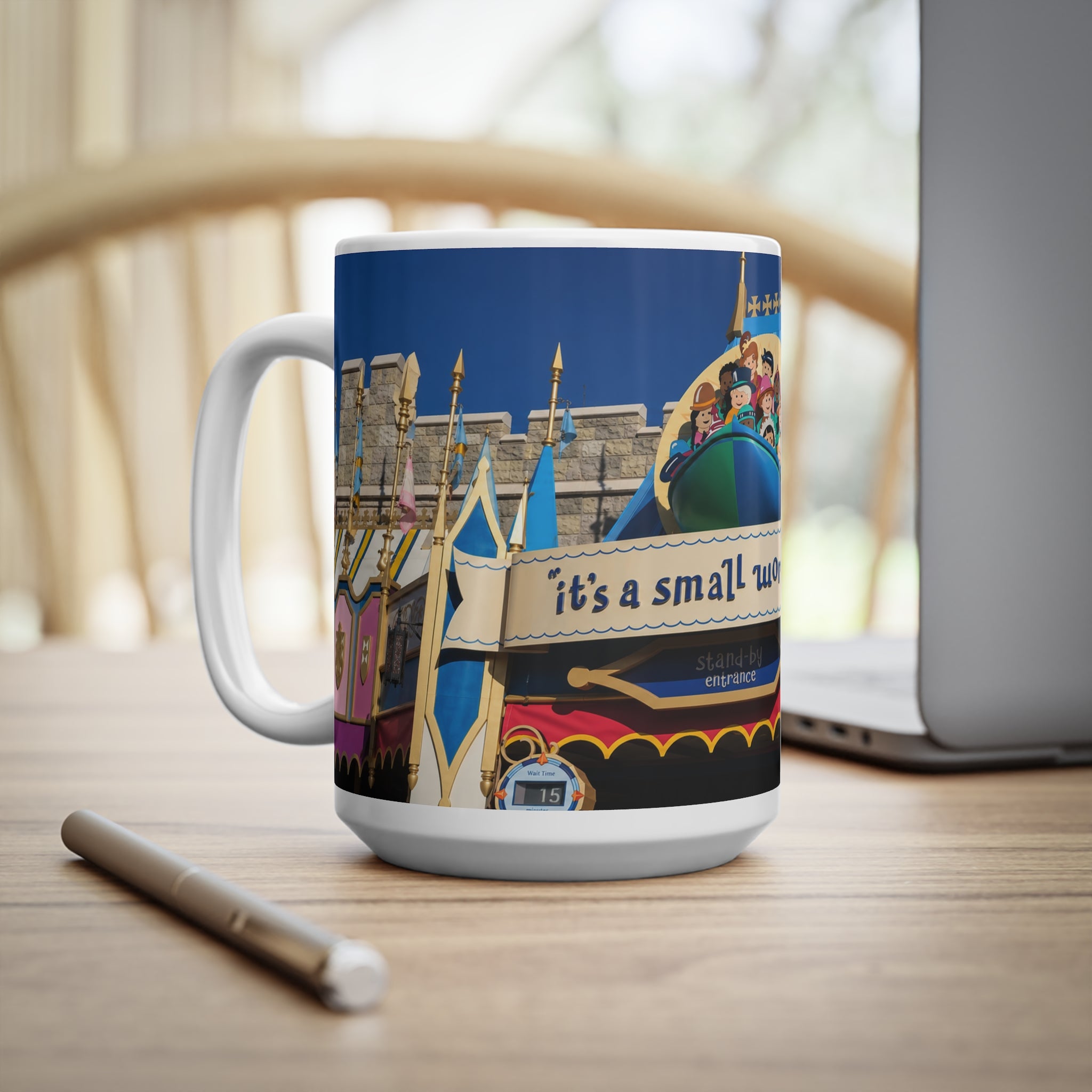 It's a Small World Ceramic Coffee Mug – Disneyland Attraction Design (11oz & 15oz)
