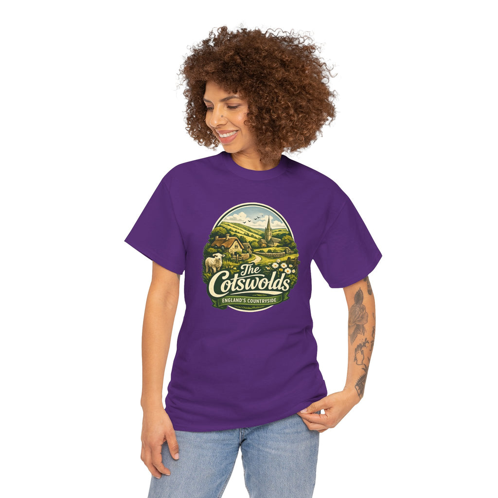 Cotswolds Vintage Landscape T‑Shirt — The Cotswolds Countryside Tee
