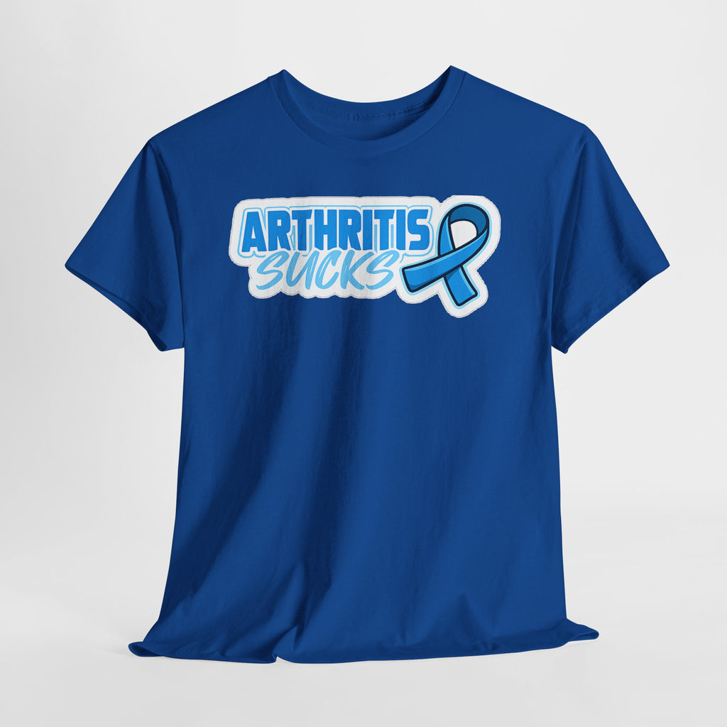 Arthritis Sucks T-Shirt with Awareness Ribbon — Arthritis Support Tee
