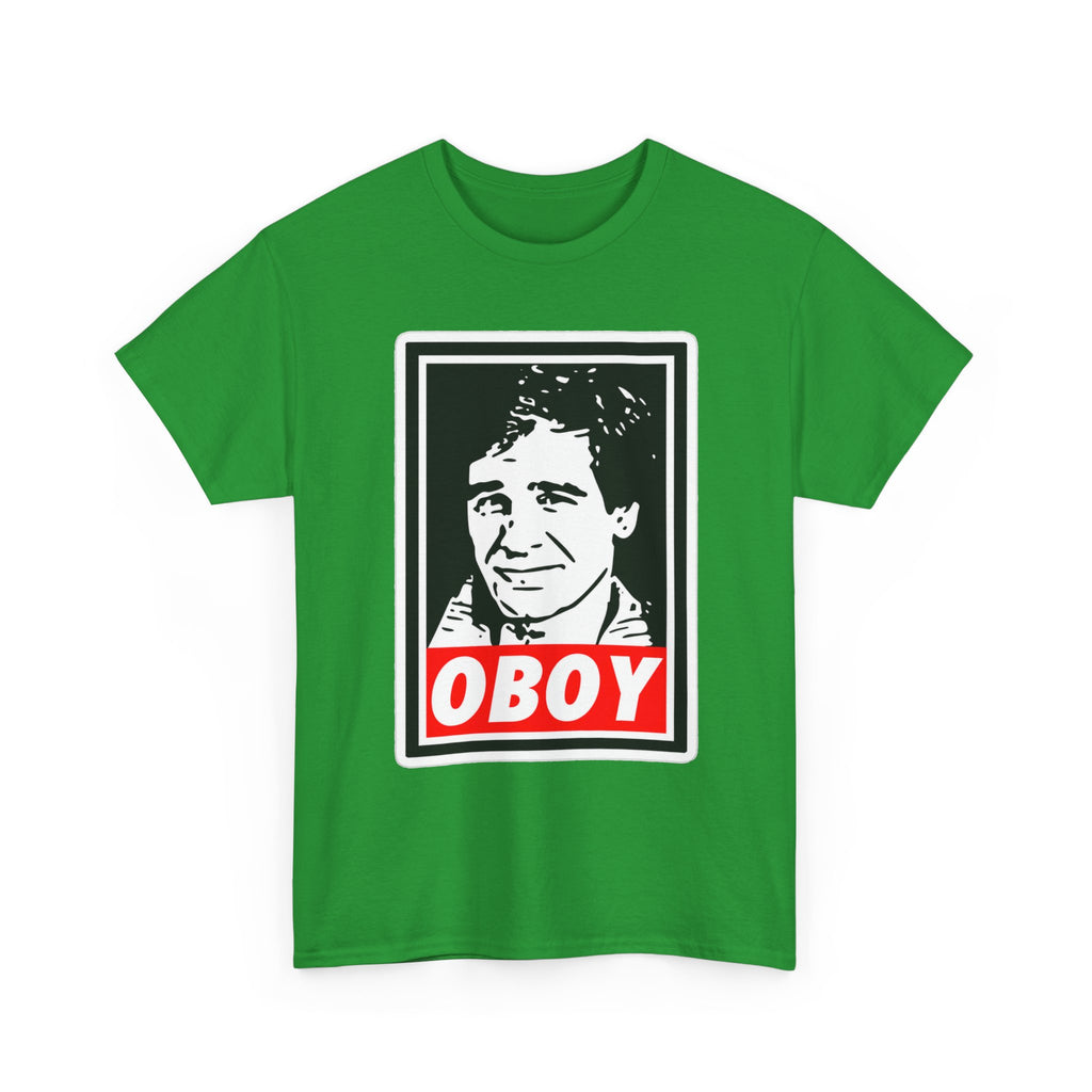 Oboy Quantum Leap Graphic Tee — Retro Pop Art Portrait T‑Shirt