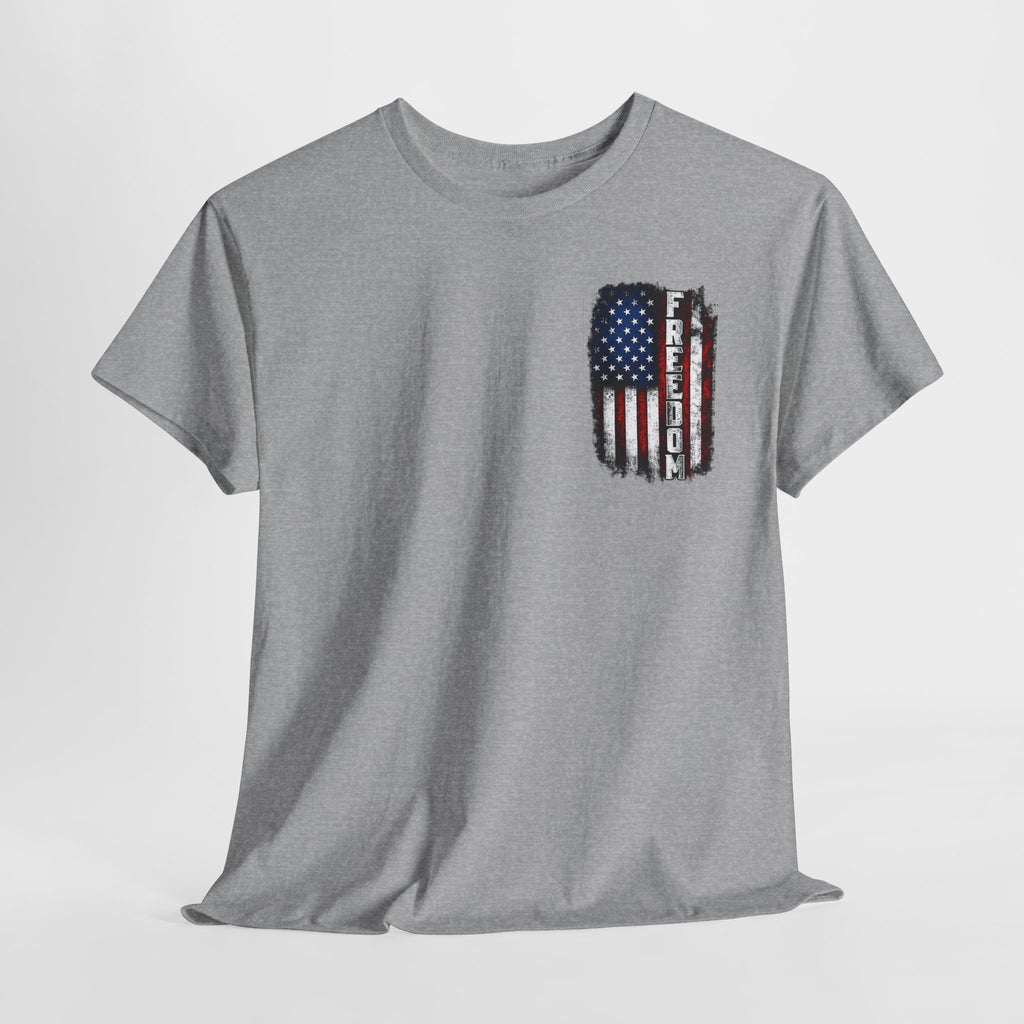 Freedom American Flag T-Shirt — Distressed USA Patriotic Tee