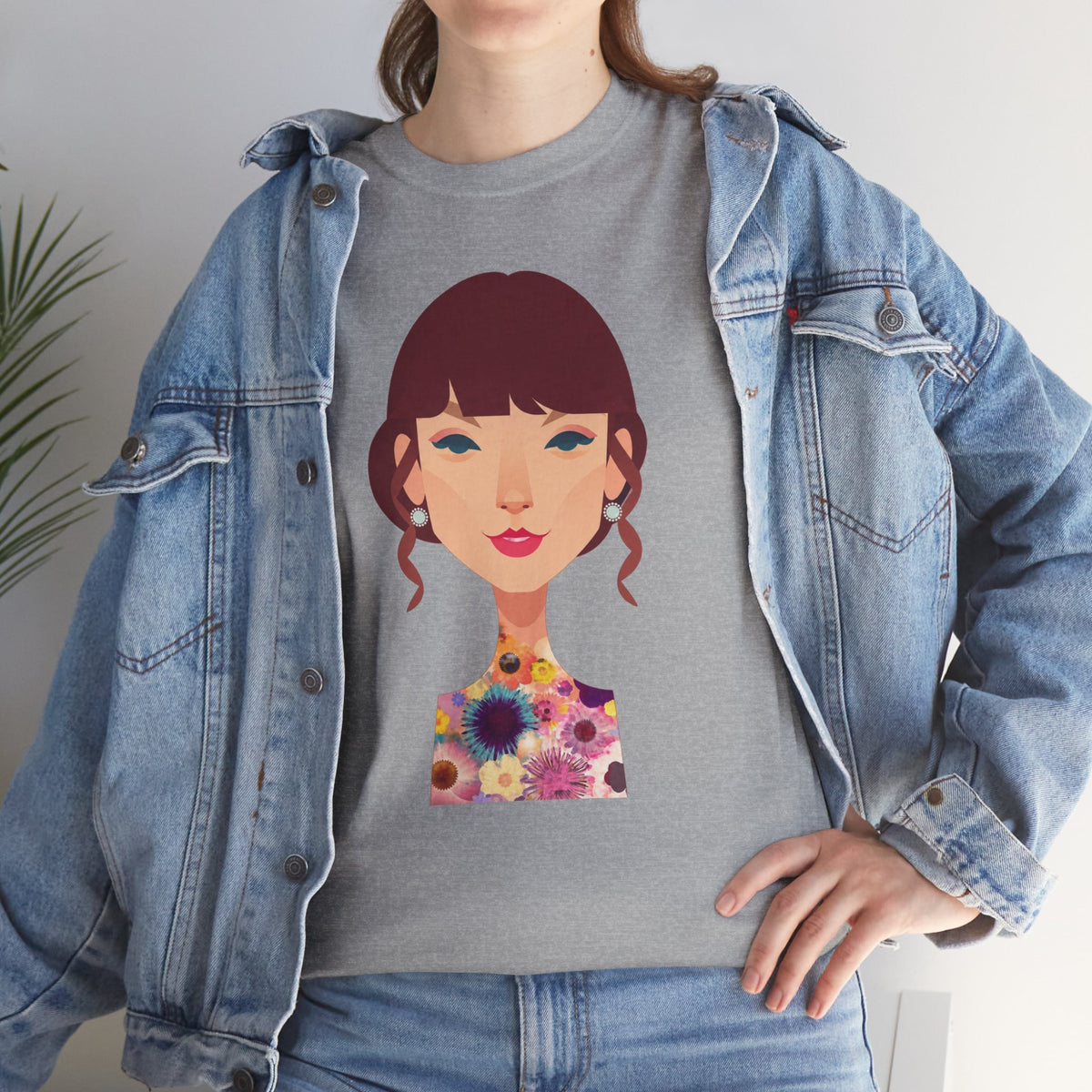 T Swift Illustration Cotton T-Shirt