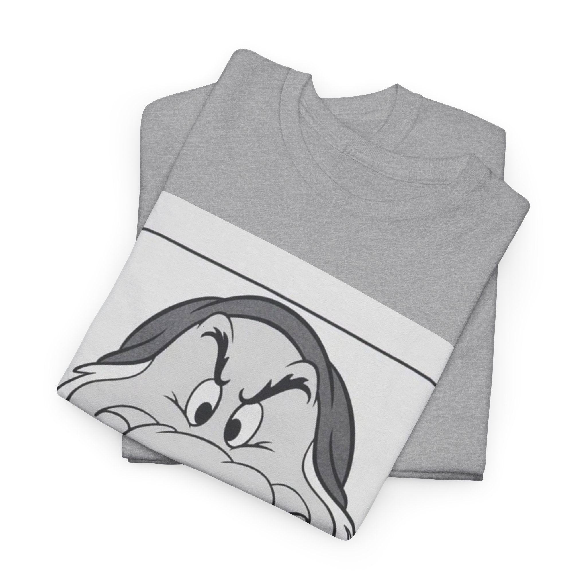 Grumpy Dwarf Graphic Tee — Vintage Cartoon Face "GRUMPY" Shirt