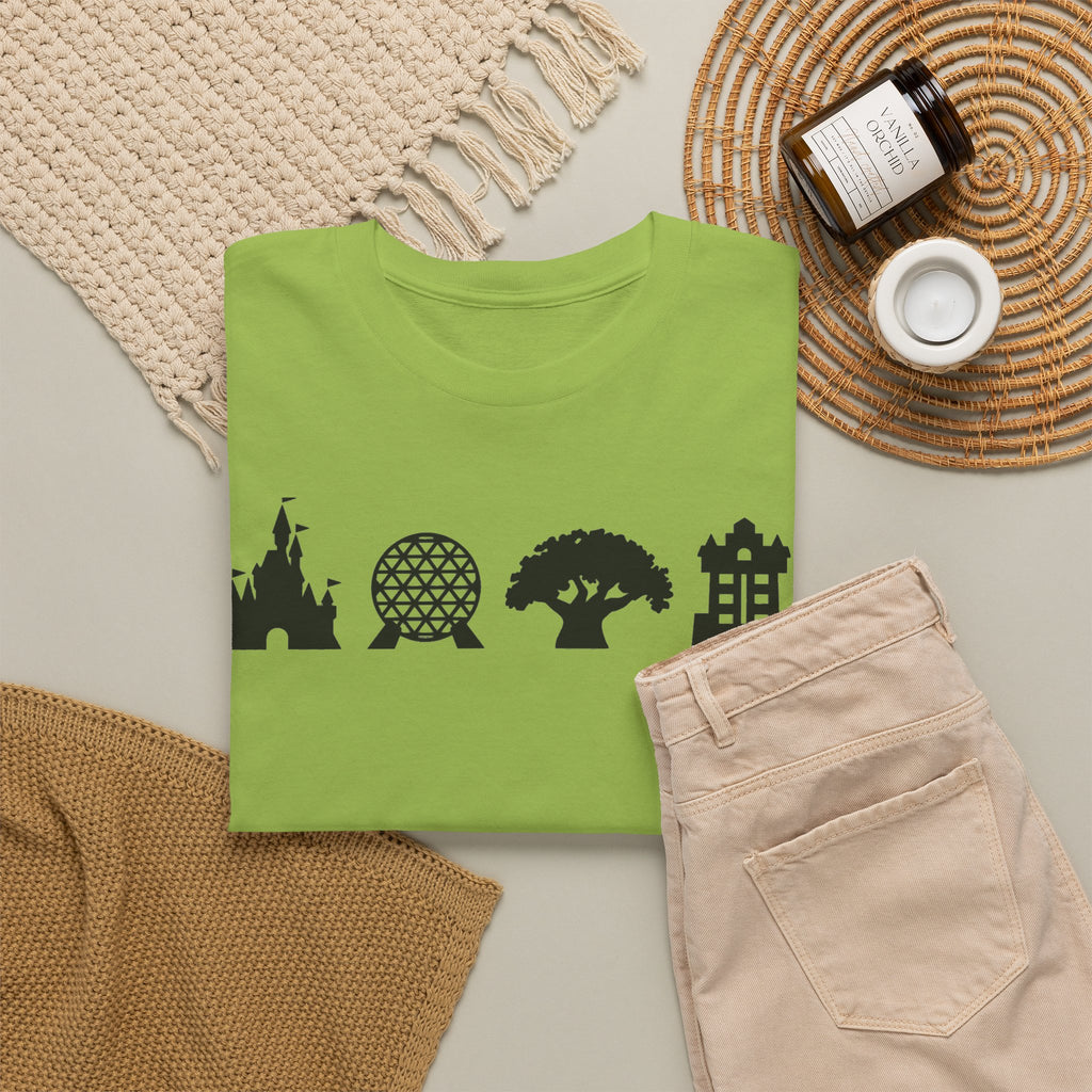 WDW theme parks Silhouettes Unisex Heavy Cotton Tee