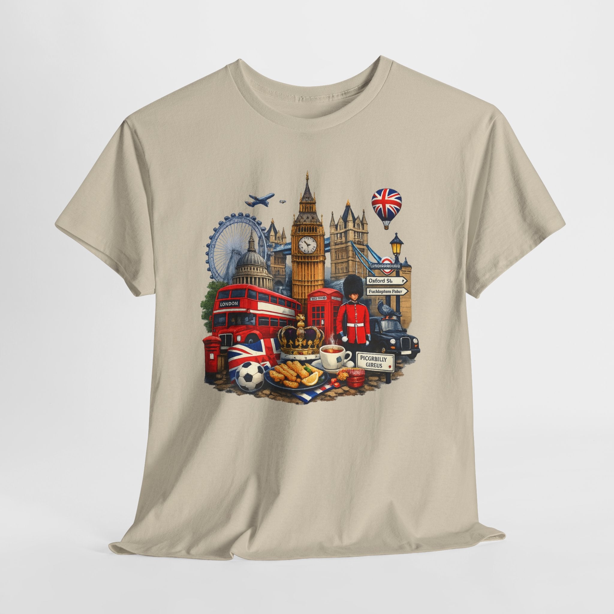 London Landmarks T‑Shirt — British Icons Collage Tee
