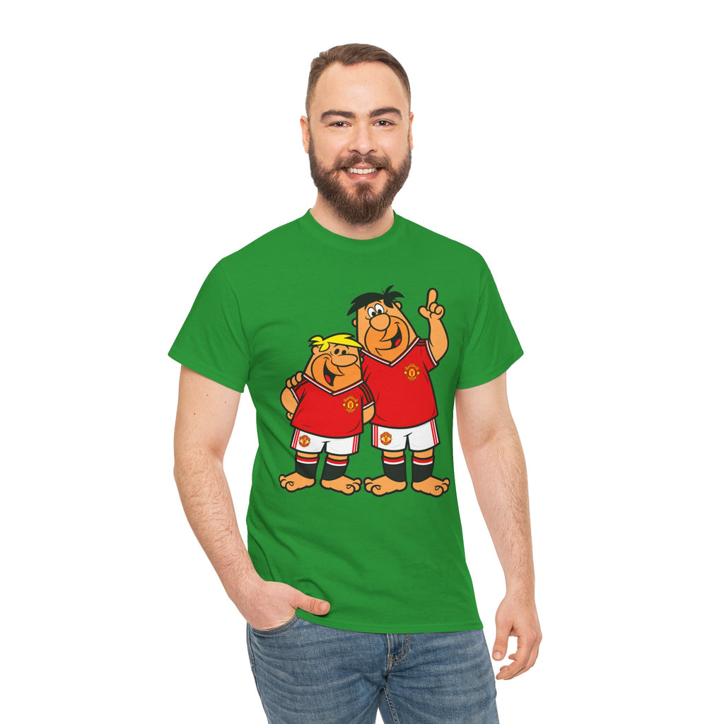 Manchester United The Flintstones Cartoon Football Fans T-Shirt