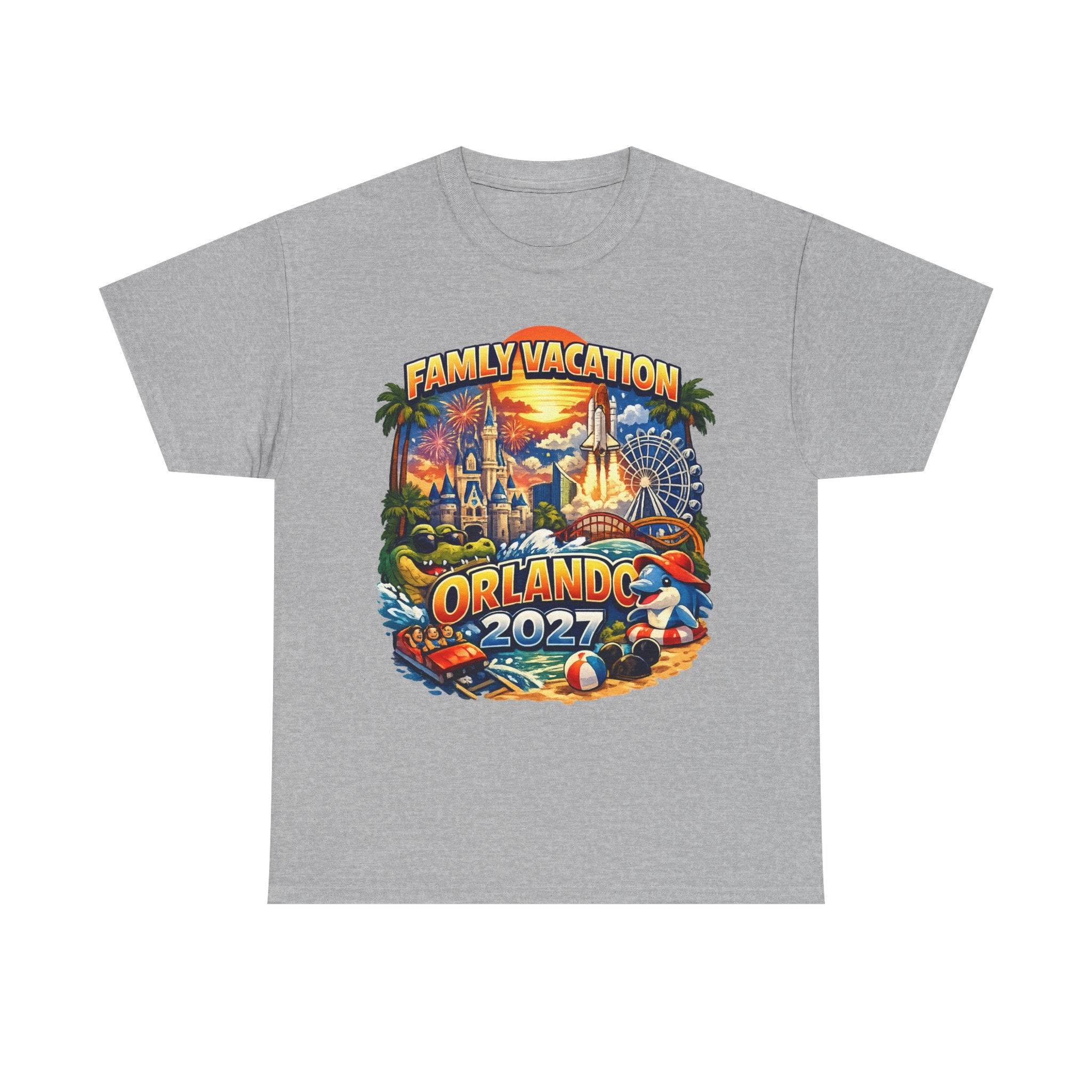 Family Vacation Orlando 2027 T-Shirt — Vintage Theme Park Souvenir Tee