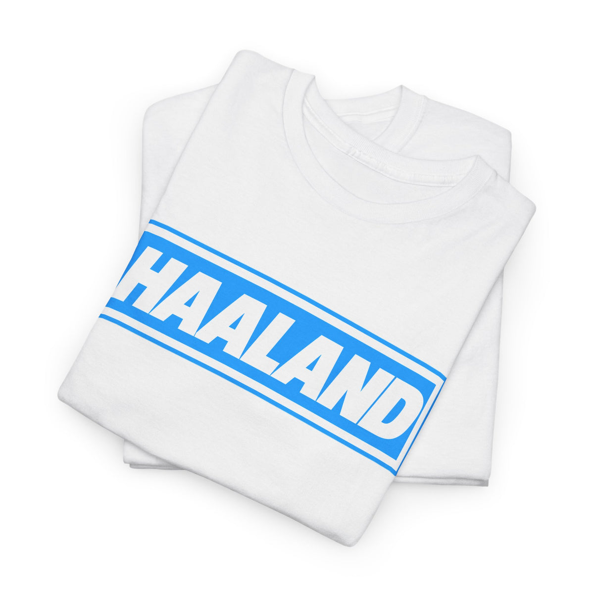 Haaland Box Logo Tee — Soccer Fan Jersey Style Shirt