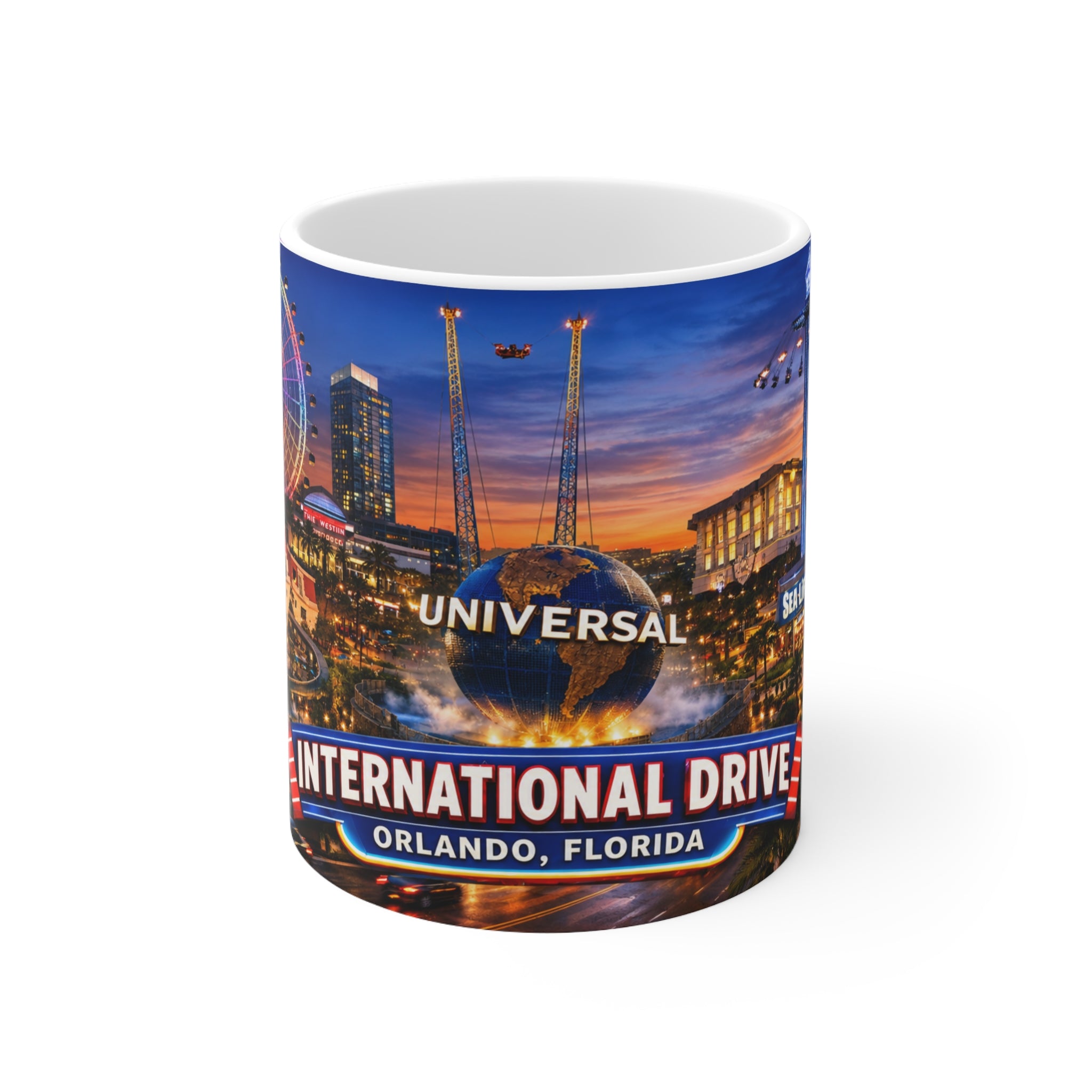 International Drive Orlando Mug — Ceramic Coffee Cup (11oz/15oz)
