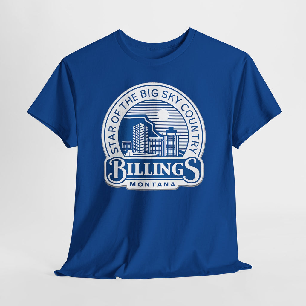 Billings Montana Tee — "Star of the Big Sky Country" Retro City Skyline T-Shirt
