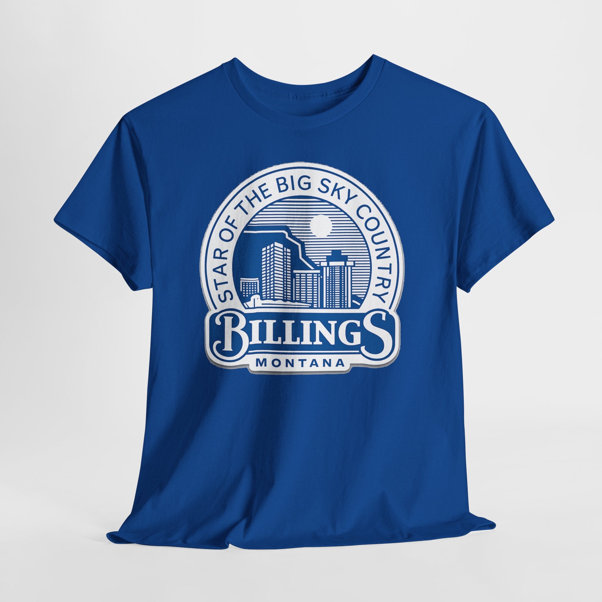 Billings Montana Tee — "Star of the Big Sky Country" Retro City Skyline T-Shirt