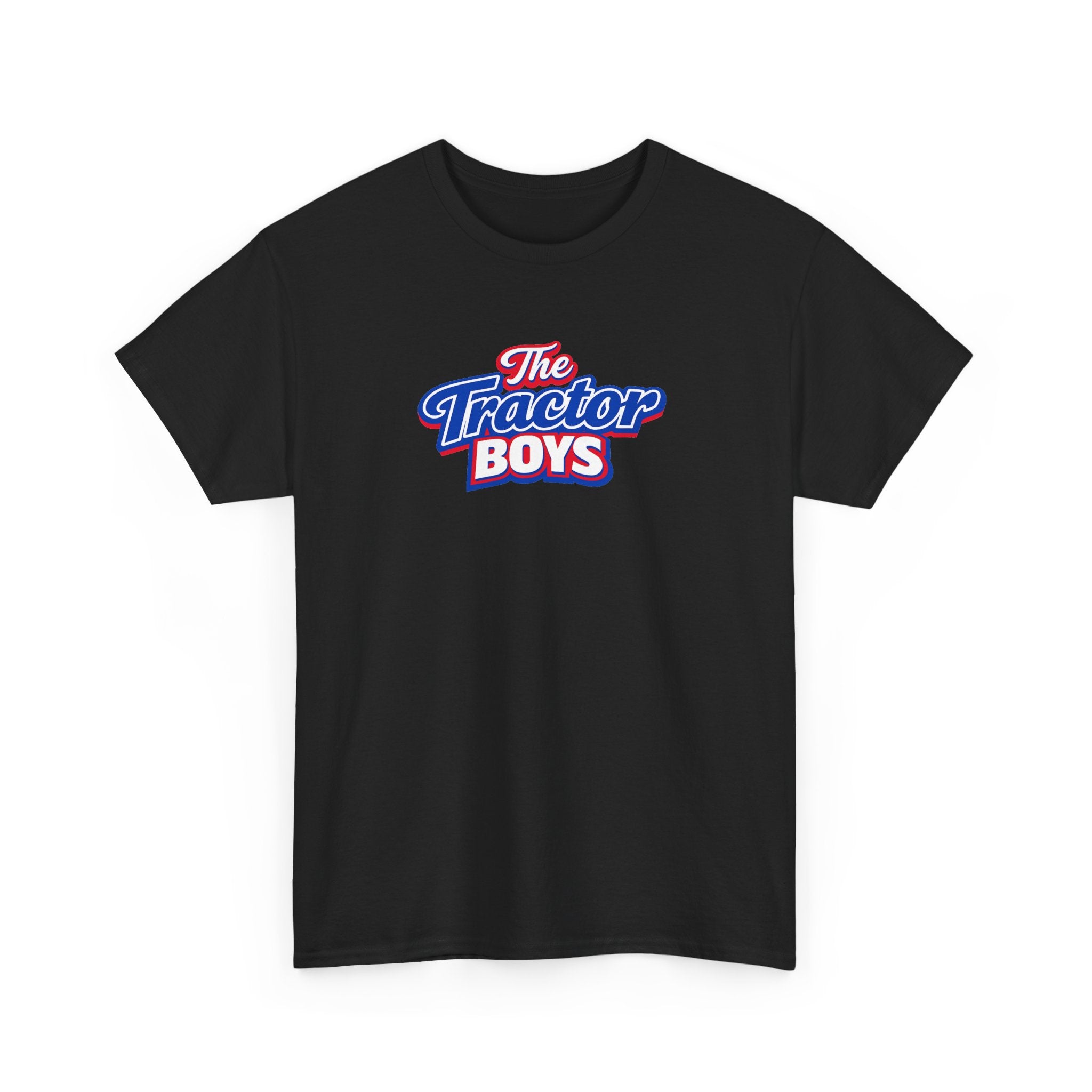 The Tractor Boys T-Shirt — Retro Blue & Red Logo Tee