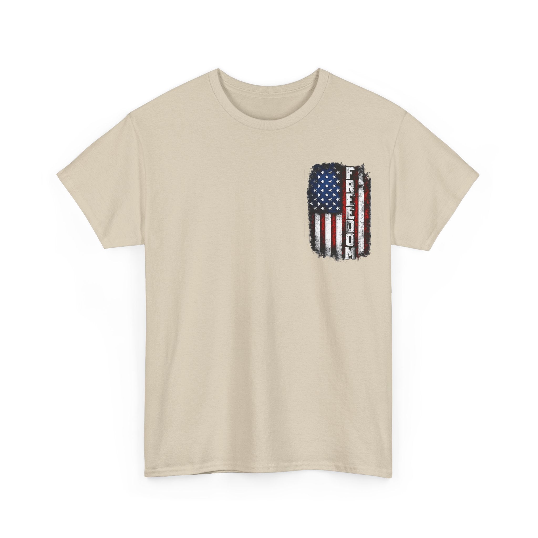 Freedom American Flag T-Shirt — Distressed USA Patriotic Tee
