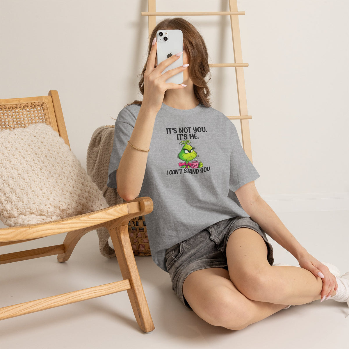Grumpy Grinch Tee – "It's Not You. It's Me. I Can't Stand You" Christmas Shirt