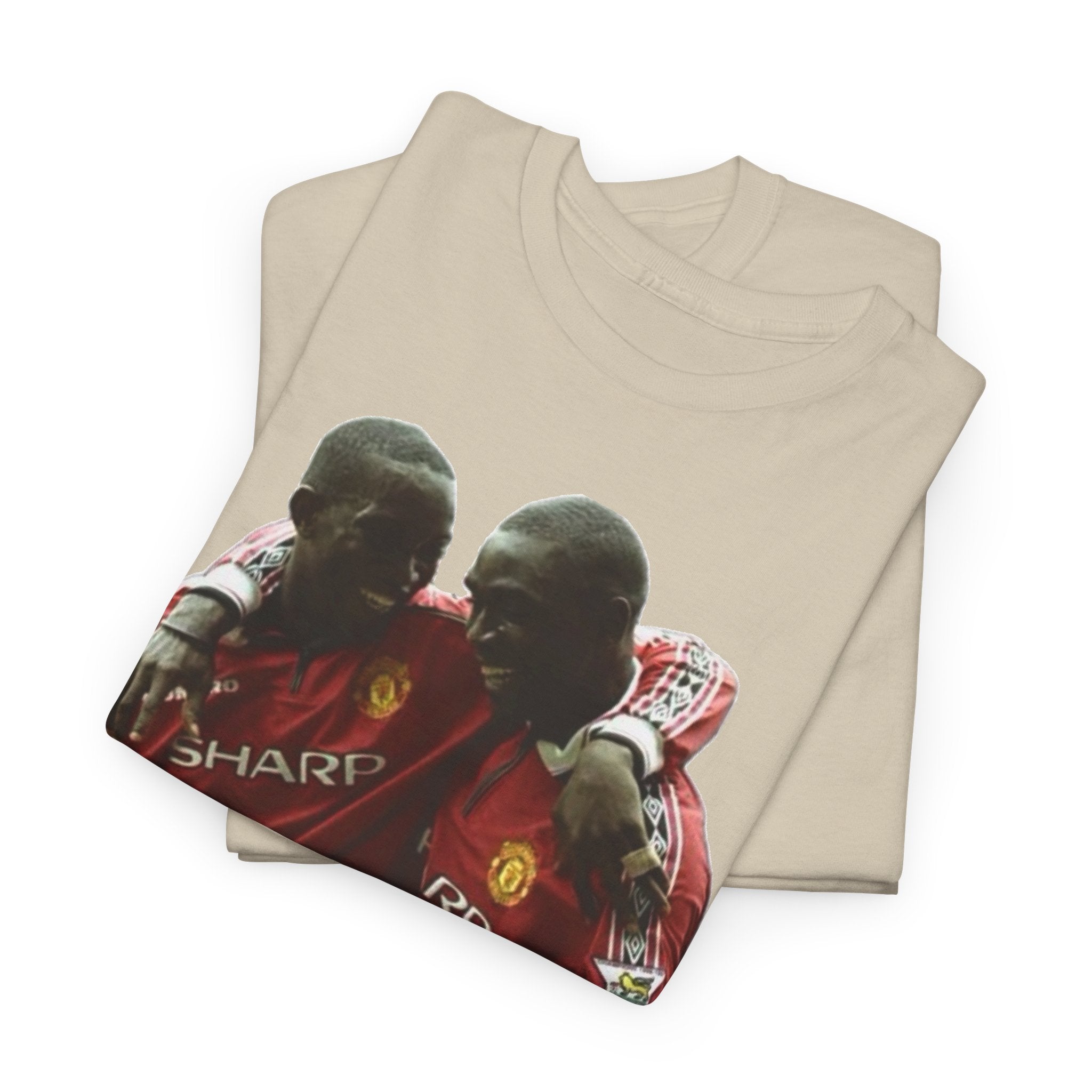 Yorke & Cole Manchester United Soccer Legends Graphic Tee — 'Yorke Cole' Retro Football Shirt