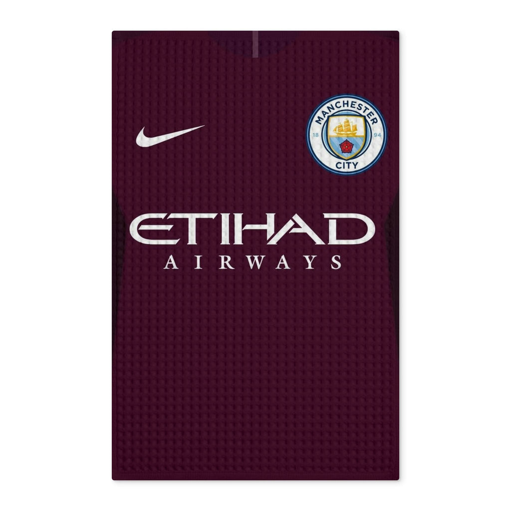 Manchester City Waffle Double-Sided Tea Towel — Etihad Airways Design