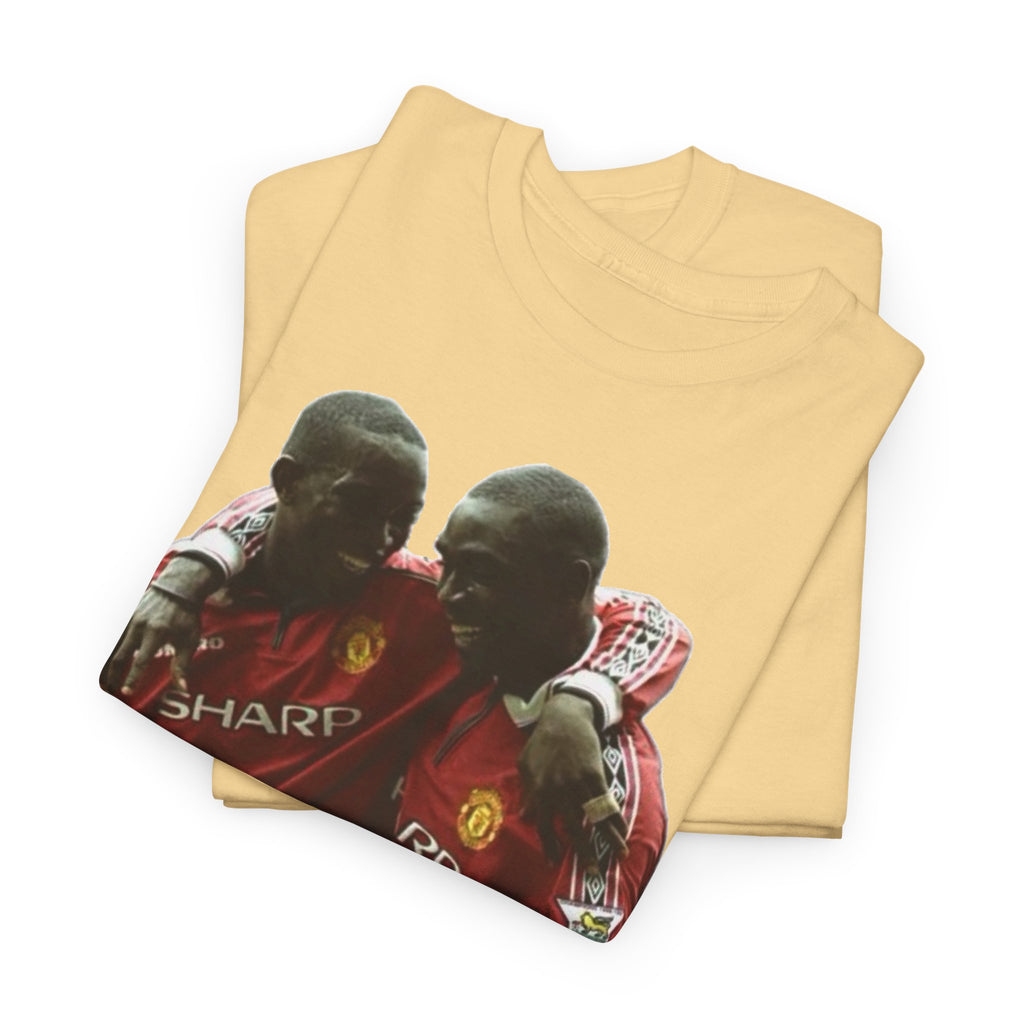 Yorke & Cole Manchester United Soccer Legends Graphic Tee — 'Yorke Cole' Retro Football Shirt