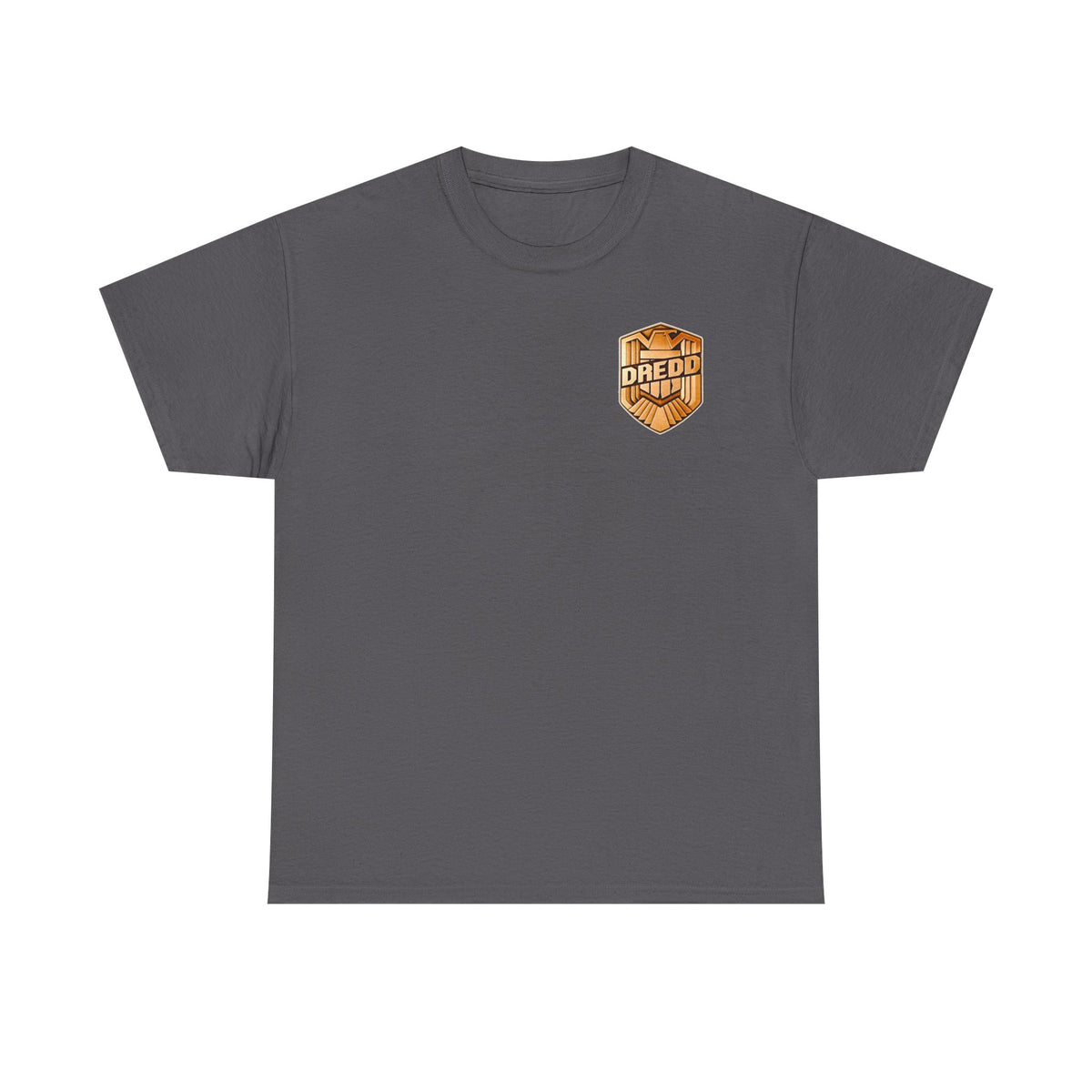 Dredd Shield Badge T-Shirt — Retro Law Enforcement Logo Tee