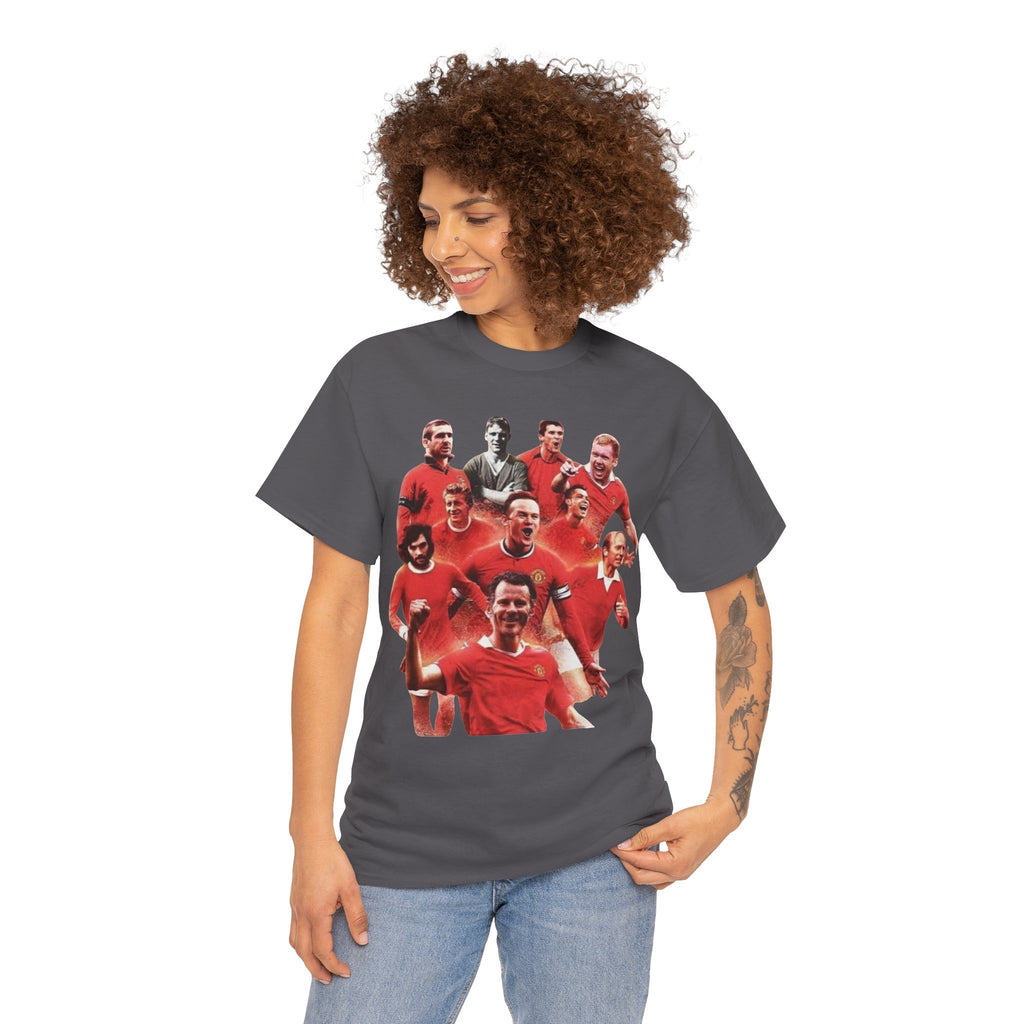 Manchester United Legends T‑Shirt — Retro Team Collage Football Tee