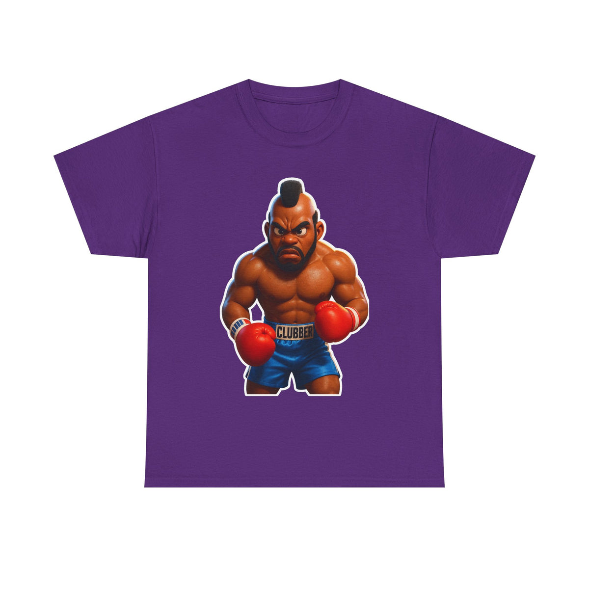 MR T Clubber Lang Boxer Character Tee — Tough Guy Cartoon Boxing T-Shirt
