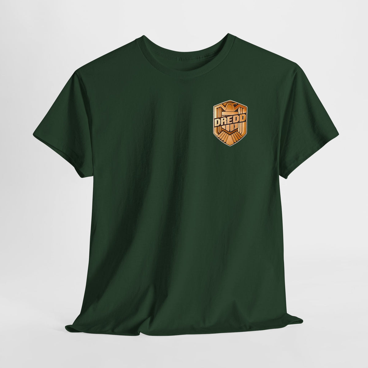 Dredd Shield Badge T-Shirt — Retro Law Enforcement Logo Tee