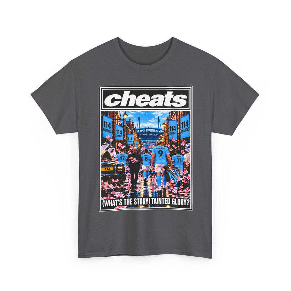 Cheats “What’s the Story? Tainted Glory?” Sports Graphic Cotton T-Shirt