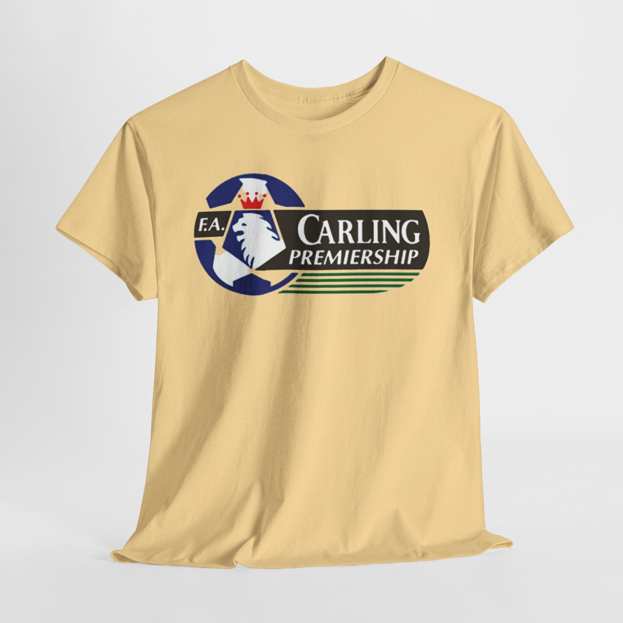 Carling Premiership Soccer Logo Tee — Vintage Football T‑Shirt