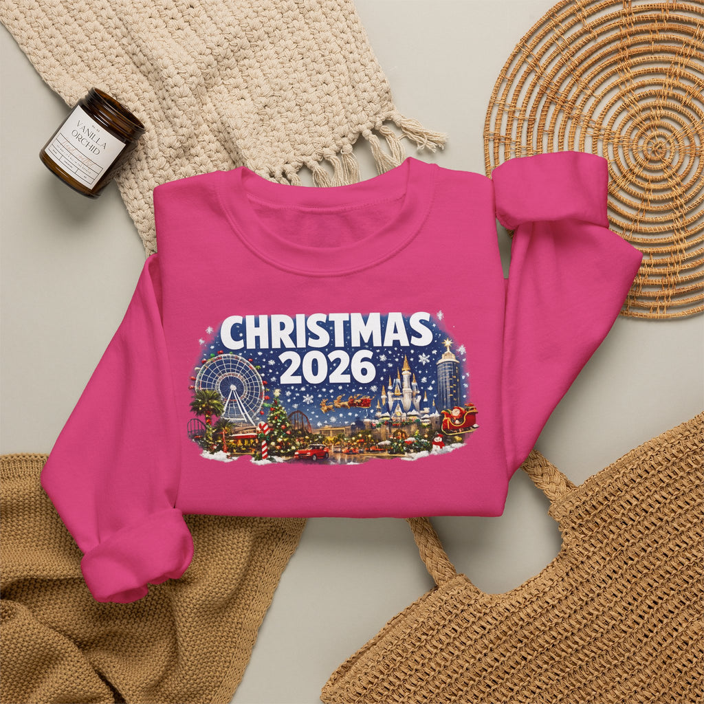 Christmas 2026 Holiday Sweatshirt – Festive Winter Cityscape Crewneck