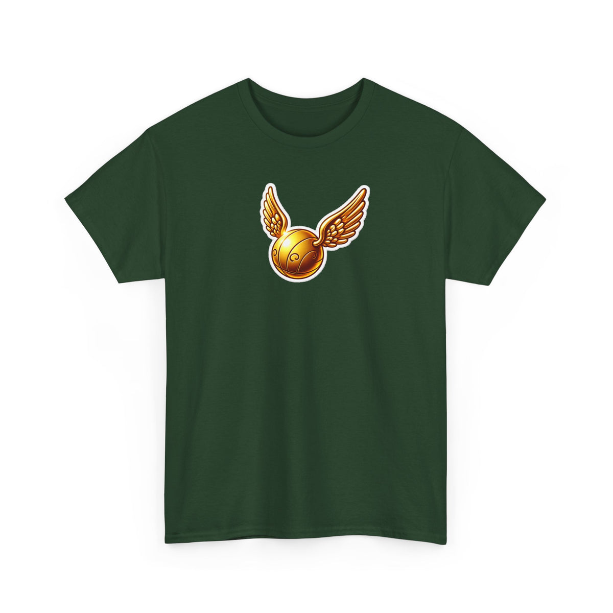 Golden Snitch Cotton T‑Shirt — Quidditch Wizarding Fan Tee