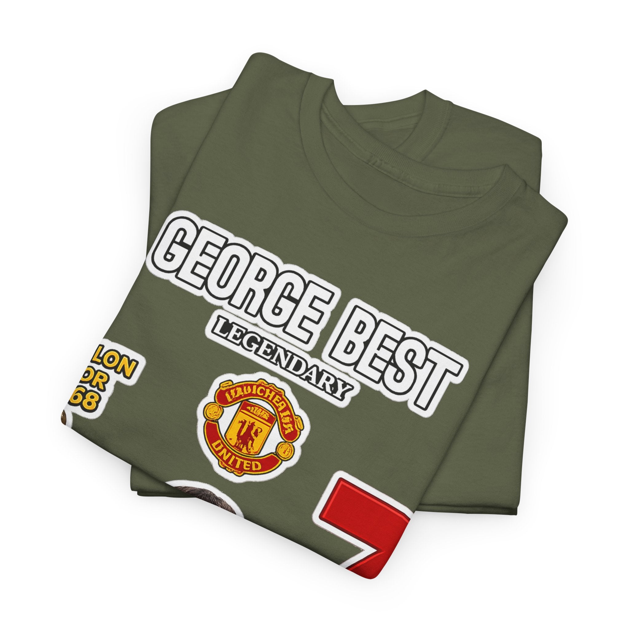 George Best Manchester United #7 Vintage Soccer T-Shirt – Ballon d'Or Tribute