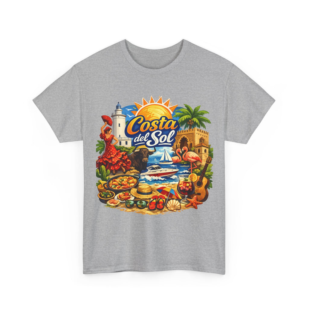 Costa del Sol Beach T-Shirt — Vintage Tropical Vacation Tee