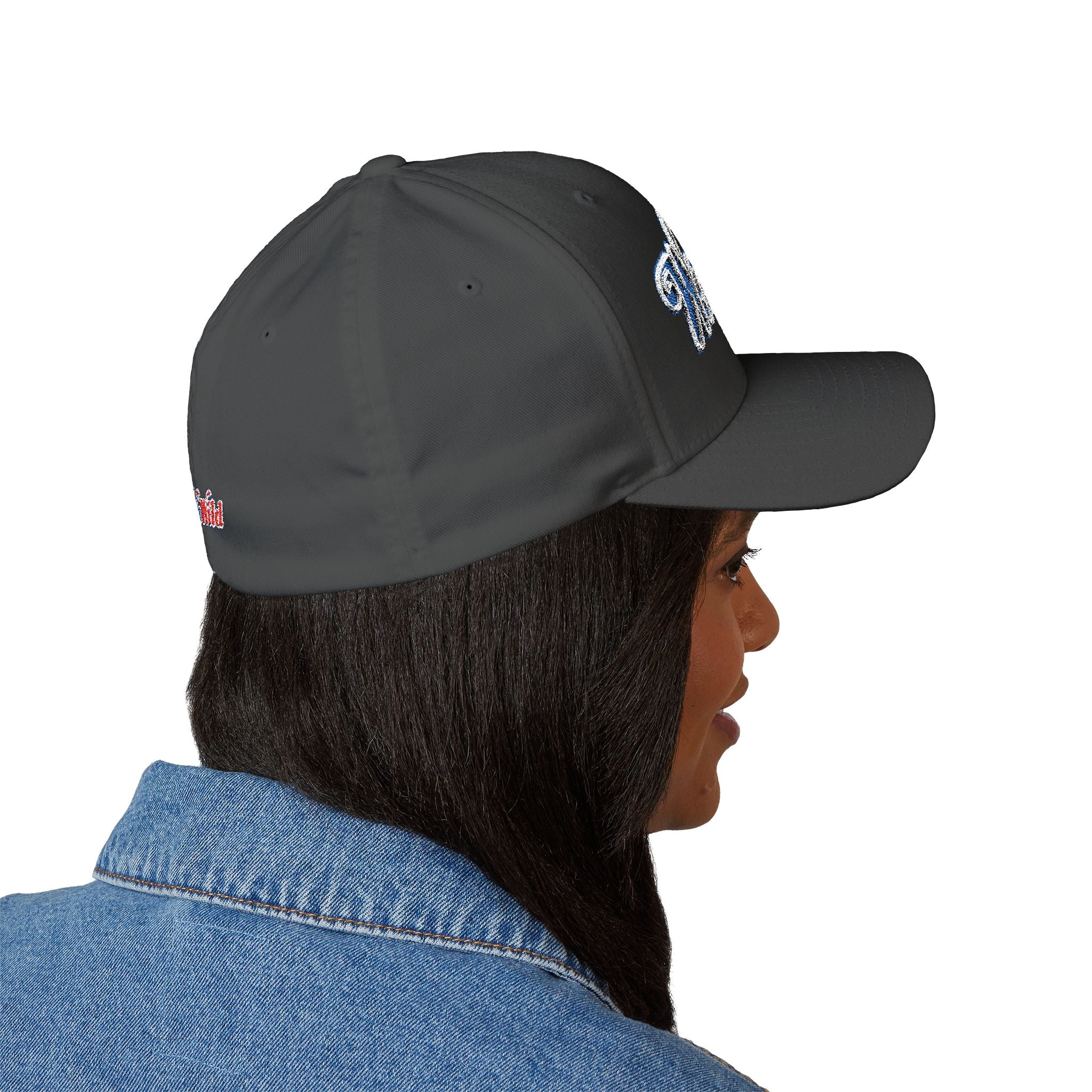 Wet 'n Wild Retro Embroidered Cap — Patriotic Red & Blue Retro Baseball Hat