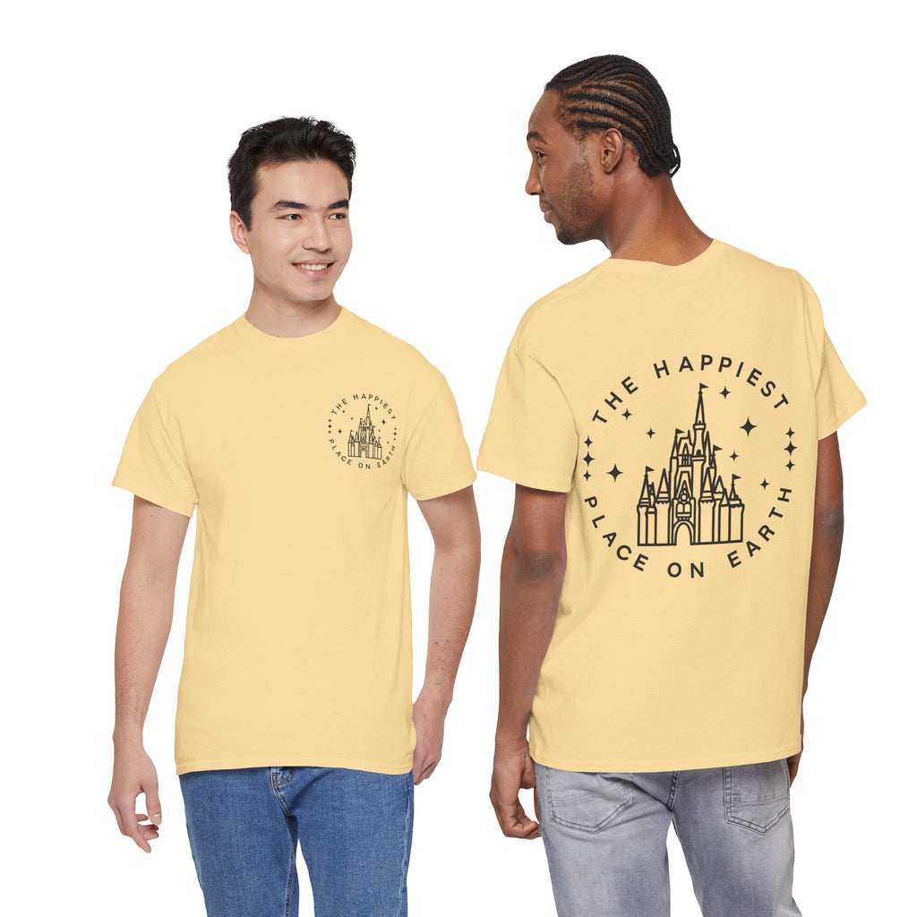 The Happiest Place on Earth Castle Graphic Cotton T-Shirt