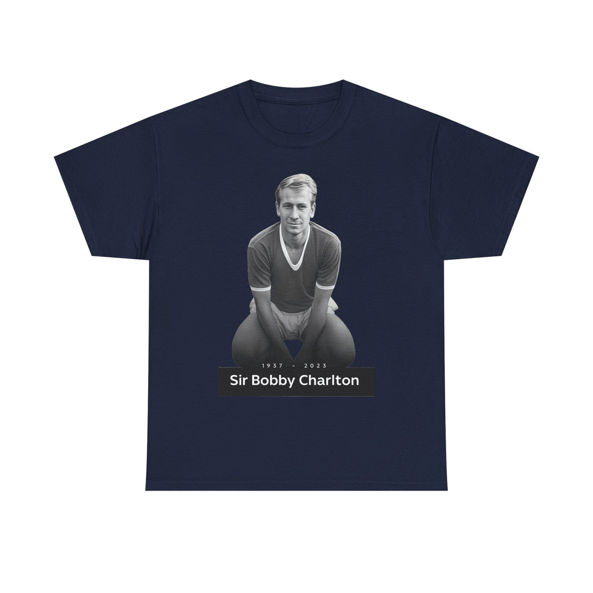 Sir Bobby Charlton Football Legend Cotton T‑Shirt