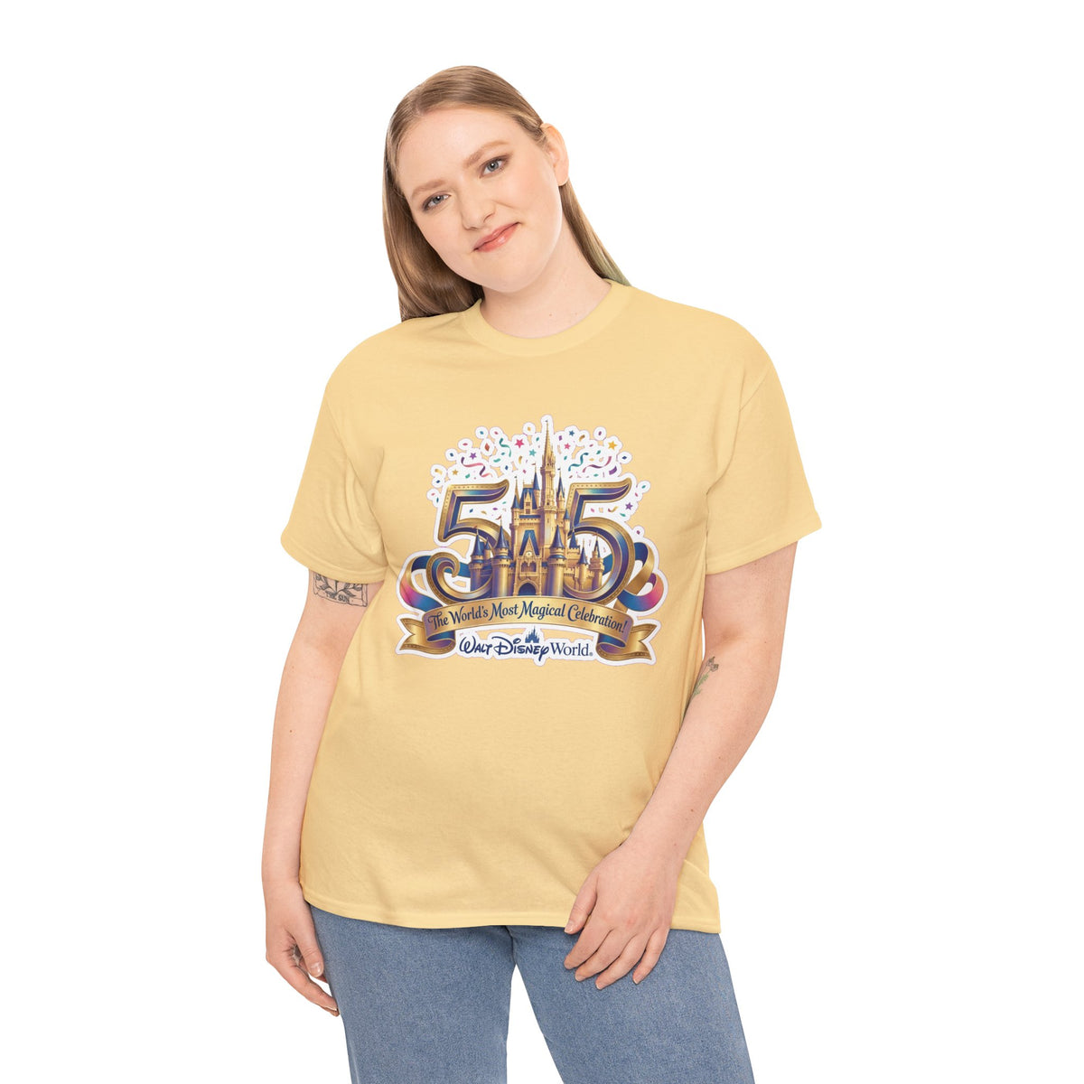 Disney World 50th Anniversary Castle Tee — 'The World's Most Magical Celebration' Souvenir T-Shirt