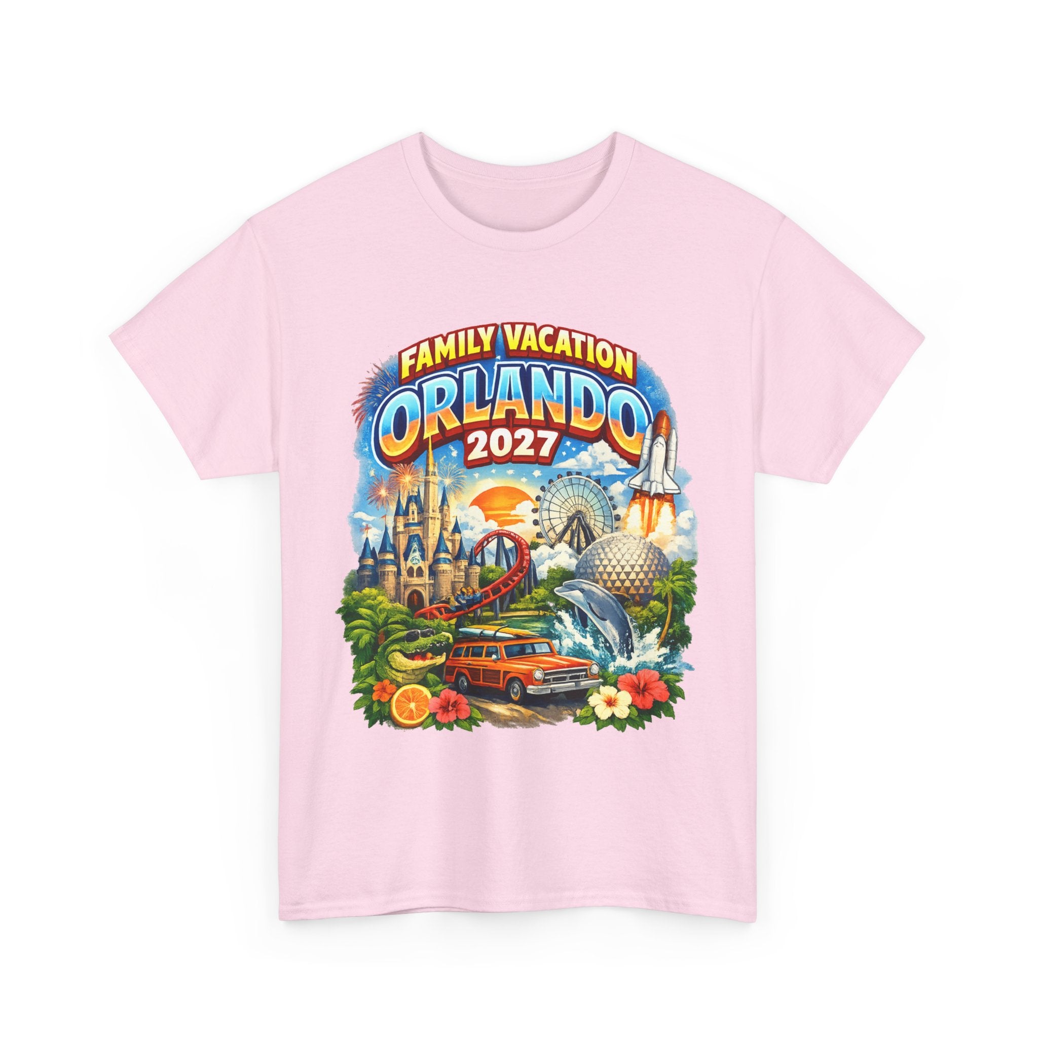 Orlando 2027 Family Vacation T-Shirt — Retro Theme Park Souvenir Tee