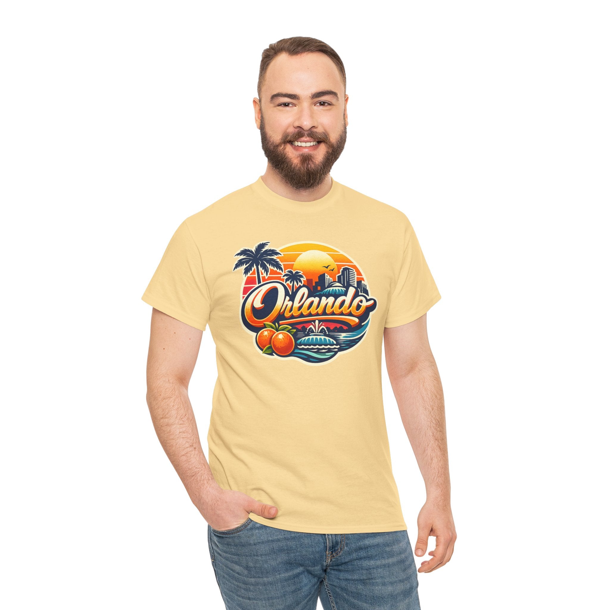 Orlando Retro Sunset T-Shirt — Vintage Florida Vacation Tee