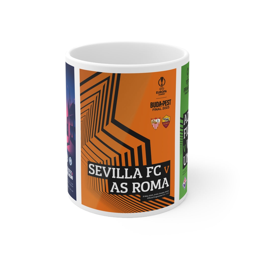 2023 UEFA Finals Programme Covers Inspired Ceramic Coffee Mug 11oz/15oz