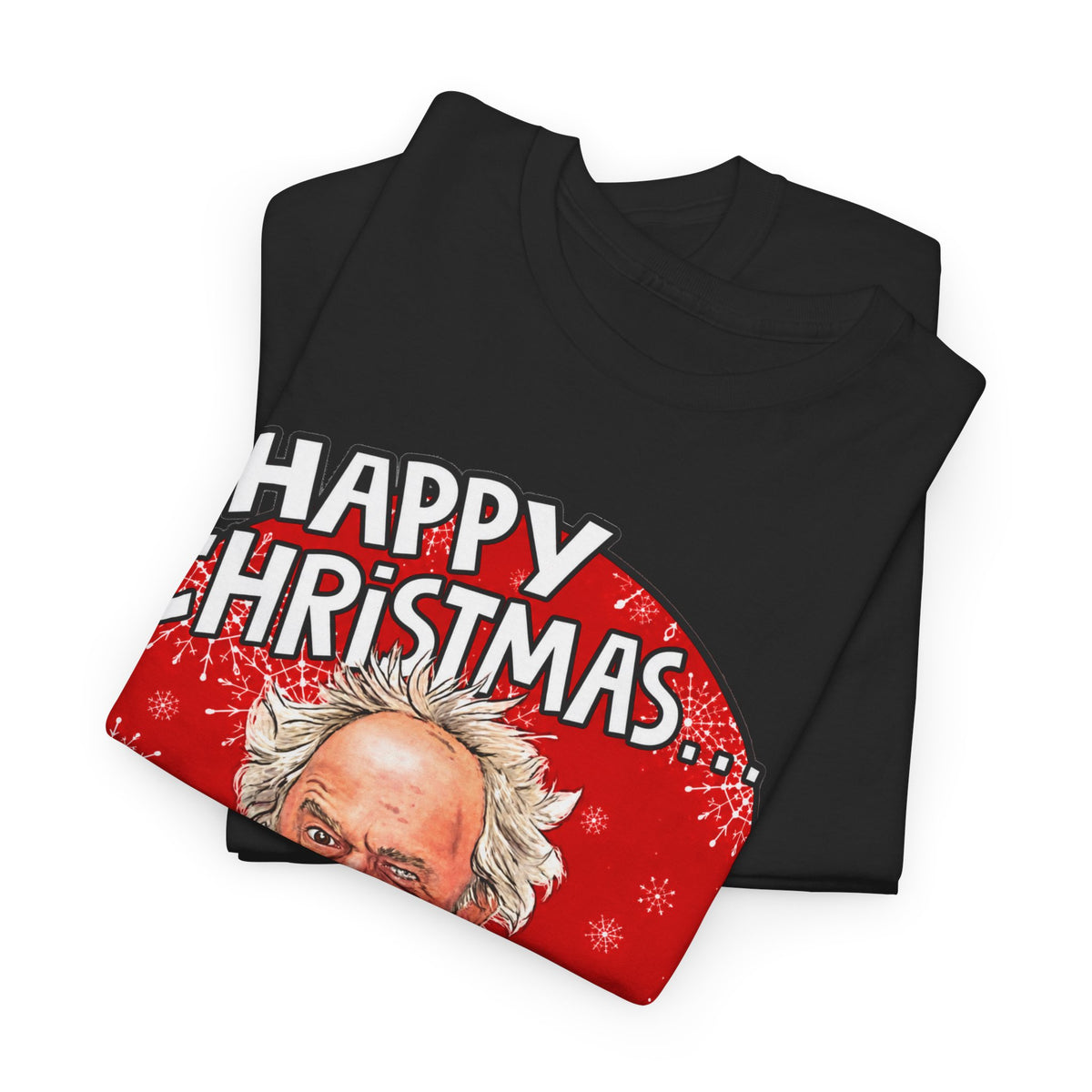 Funny Christmas Tee — “Happy Christmas… Now Feck Off!” Holiday Graphic T-Shirt