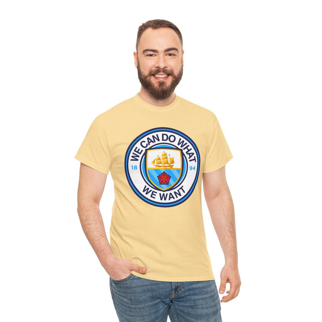 We Can Do What We Want Manchester  City Graphic Cotton T-Shirt