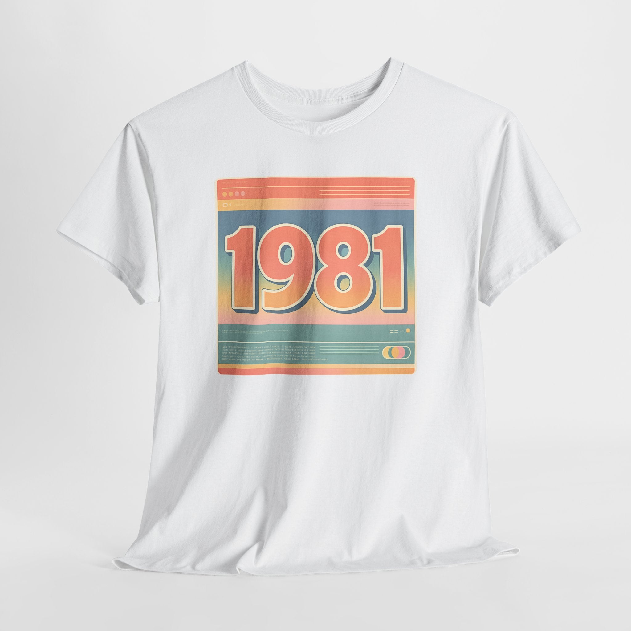 Vintage 1981 Retro Tee — 40th Birthday Gift Shirt