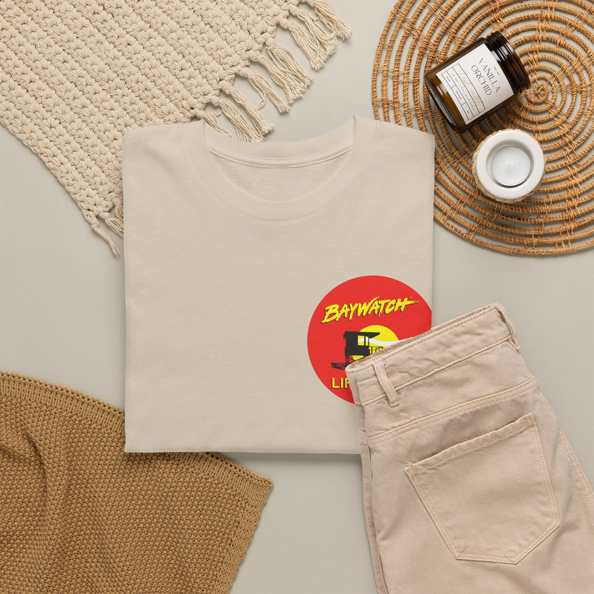 Baywatch Lifeguard Graphic Cotton T-Shirt