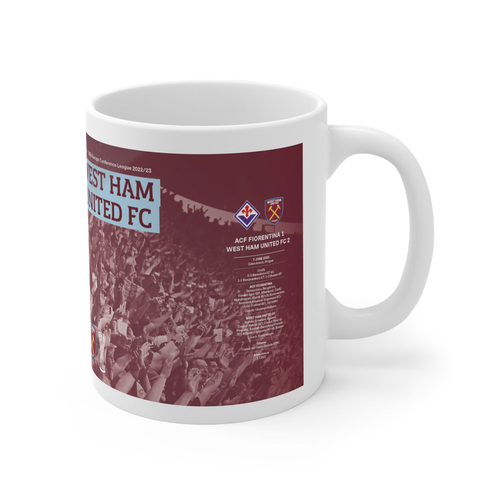 2023 UEFA Conference League Winners Programme Cover Inspired Ceramic Coffee Mug – (11oz/15oz)