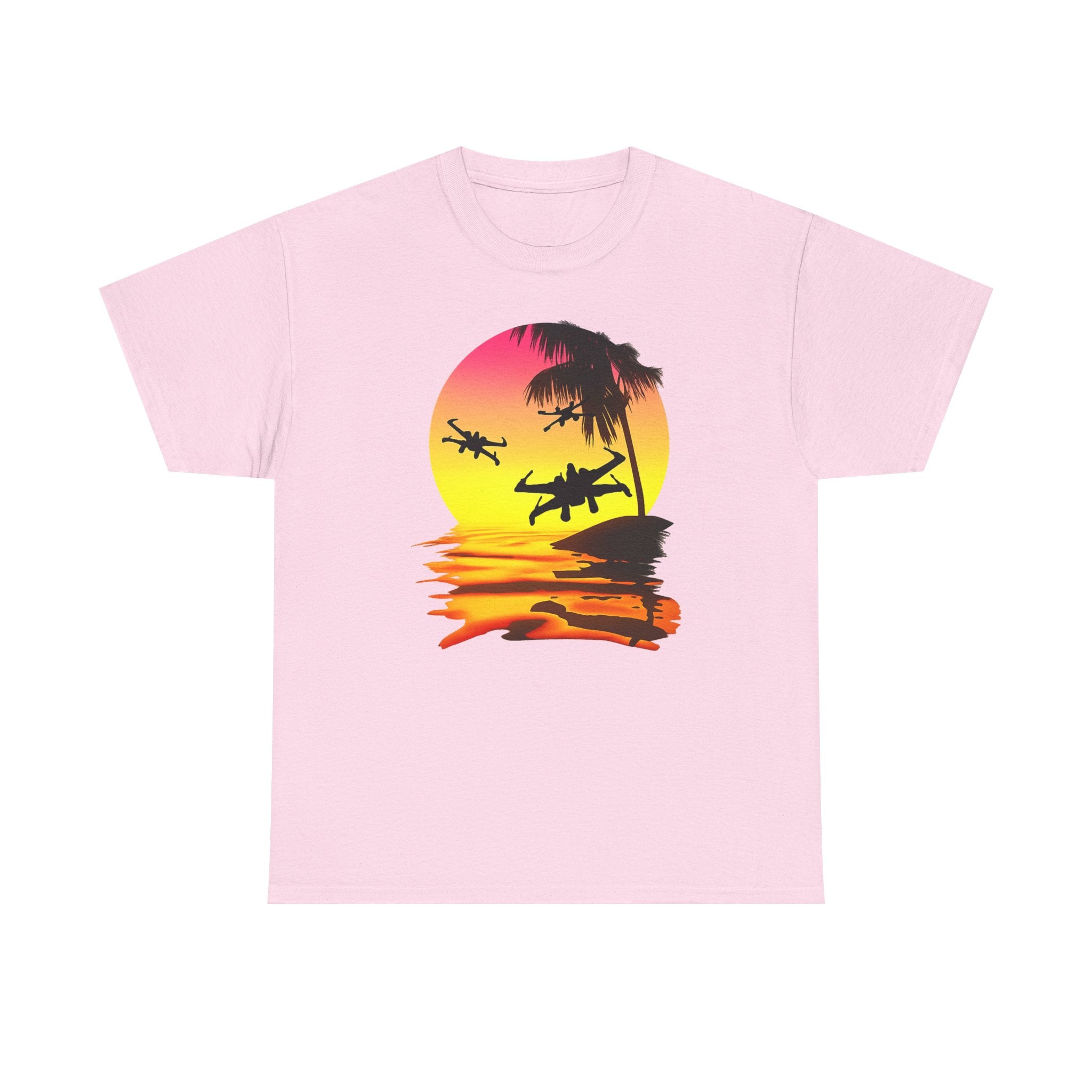 Star Wars X-Ring Sunset Beach Plane T-Shirt
