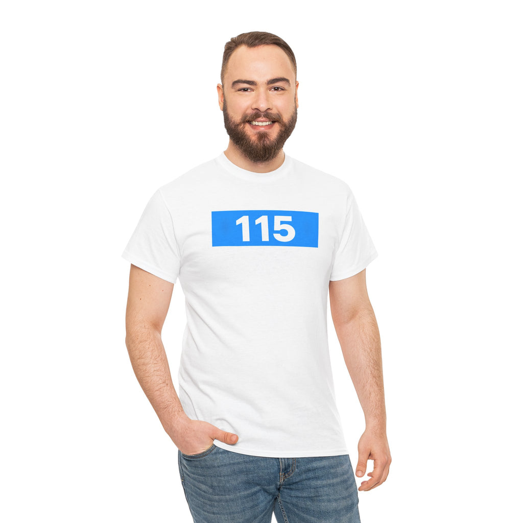 Manchester City 115 Inspired Minimalist Graphic Cotton T-Shirt
