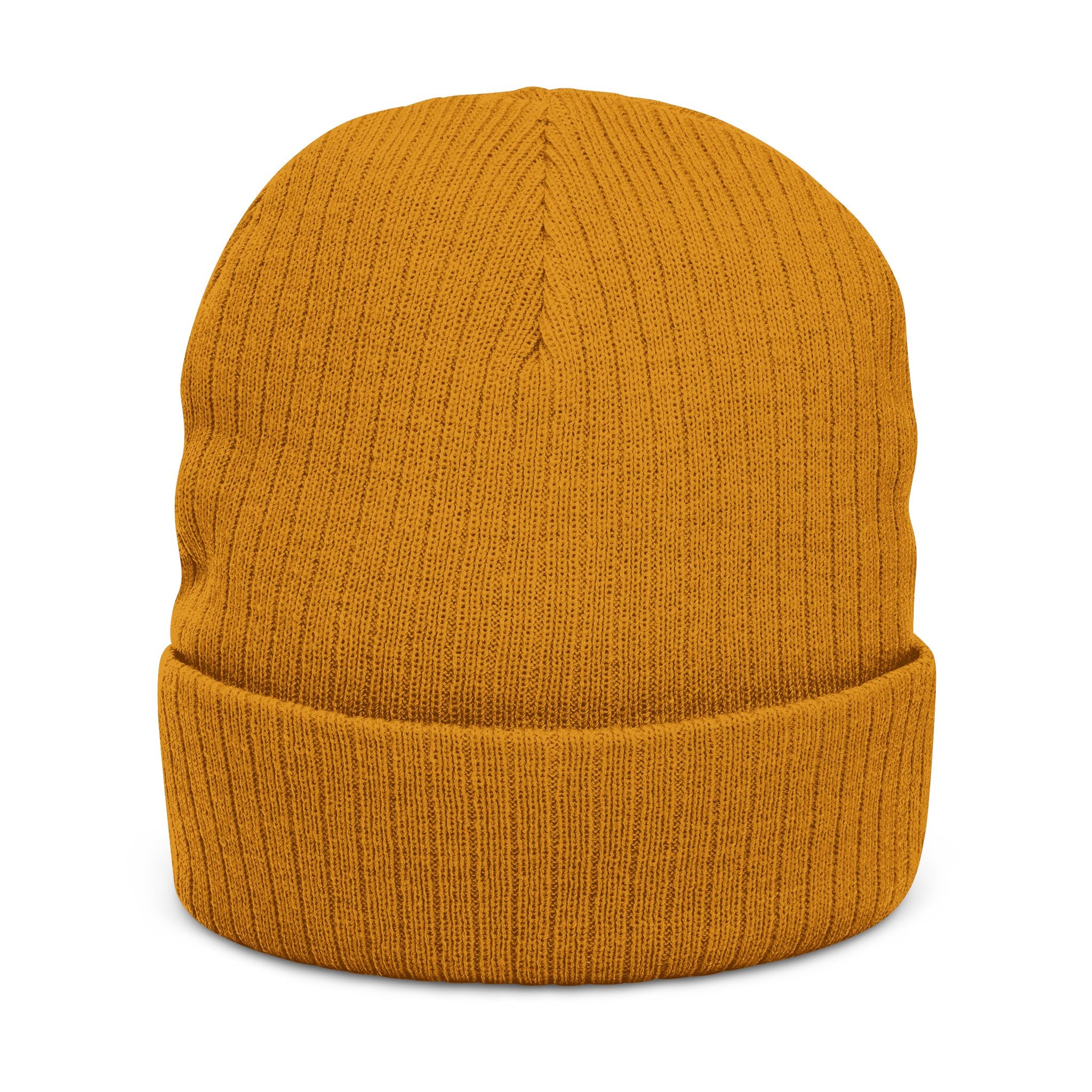 Embroidered 'MLD Football Programmes' Ribbed Knit Beanie