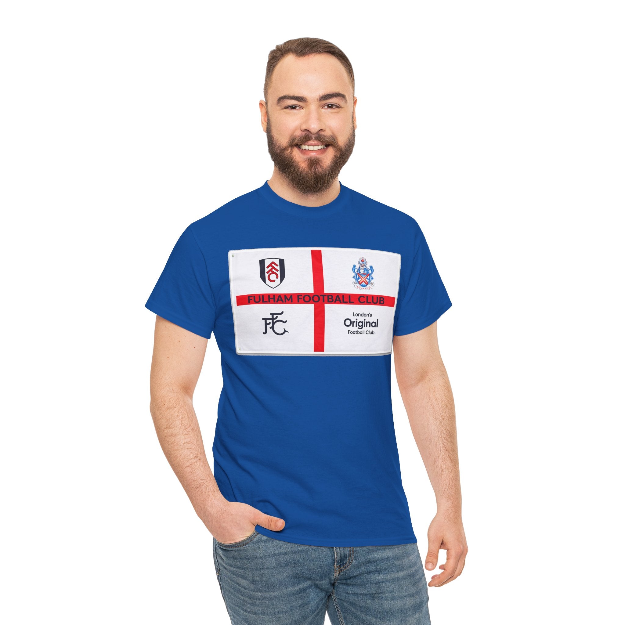 Fulham Football Club Crest Tee — St George’s Cross Football Shirt