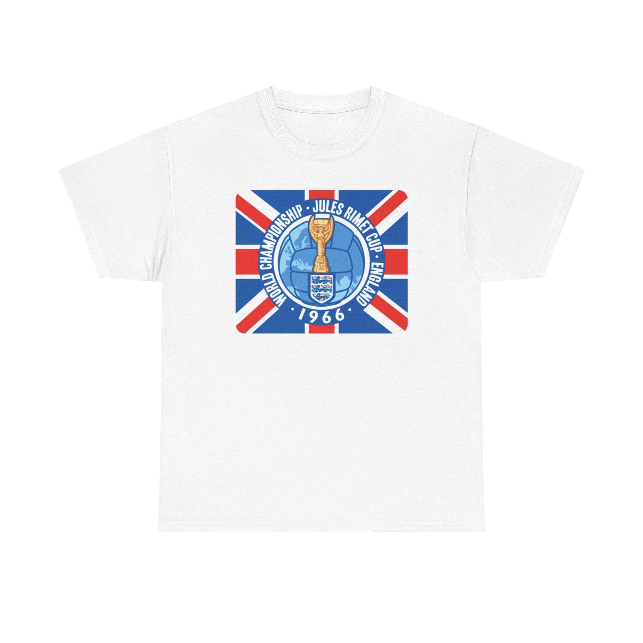 1966 World Cup Jules Rimet Trophy Tee — Vintage England Football Shirt