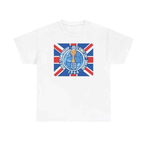 1966 World Cup Jules Rimet Trophy Tee — Vintage England Football Shirt