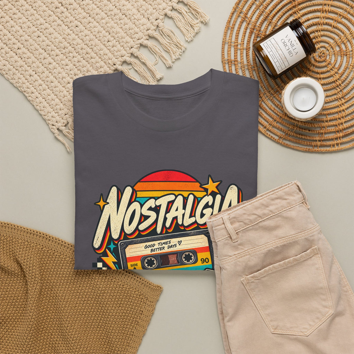 Nostalgia Never Gets Old Unisex Heavy Cotton Tee